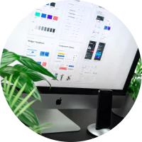 Presentation example on laptop